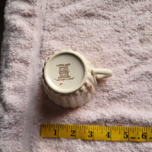 SPODE COPELAND CHINA TEA CUP BASKET WEAVE WICKER LANE MADE IN ENGLAND 'BIN F - Picture 6 of 7